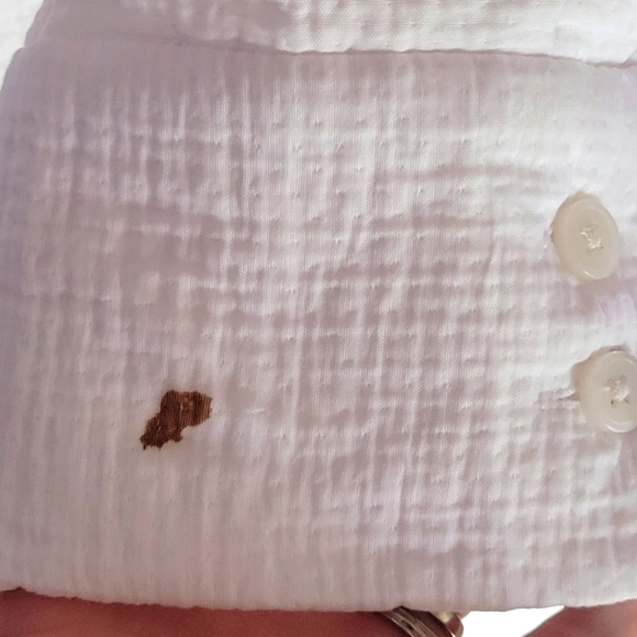 ❤️ 3 For $35 NEW Rachel Comey mock neck frame boxy top blouse shirt white 0 - Picture 2 of 12